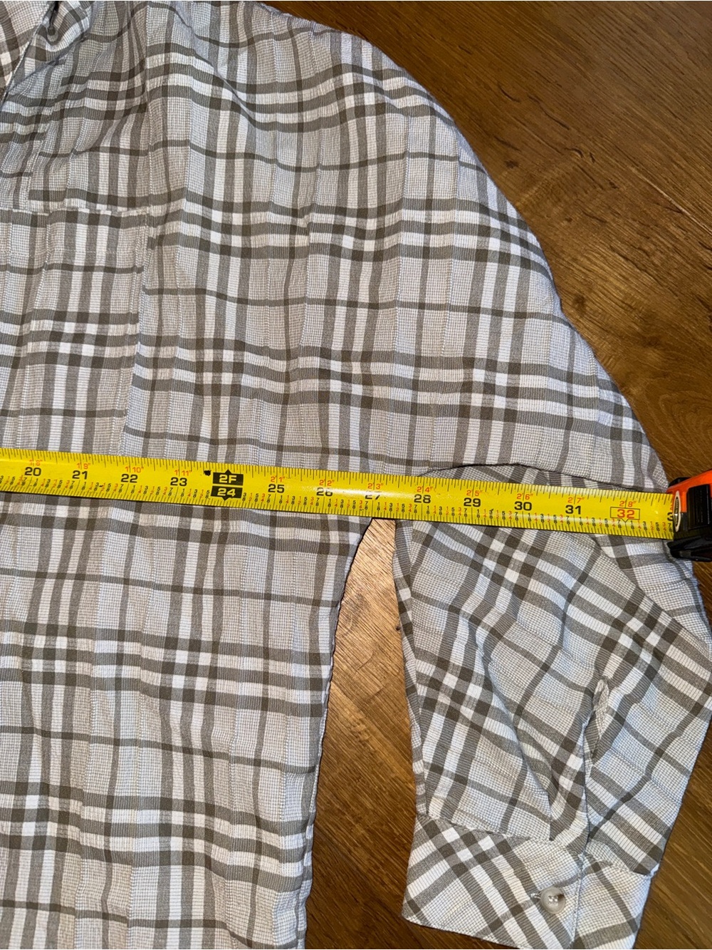 Hem & Thread Cream and Brown Plaid Button-Down Shirt - Picture 4 of 6